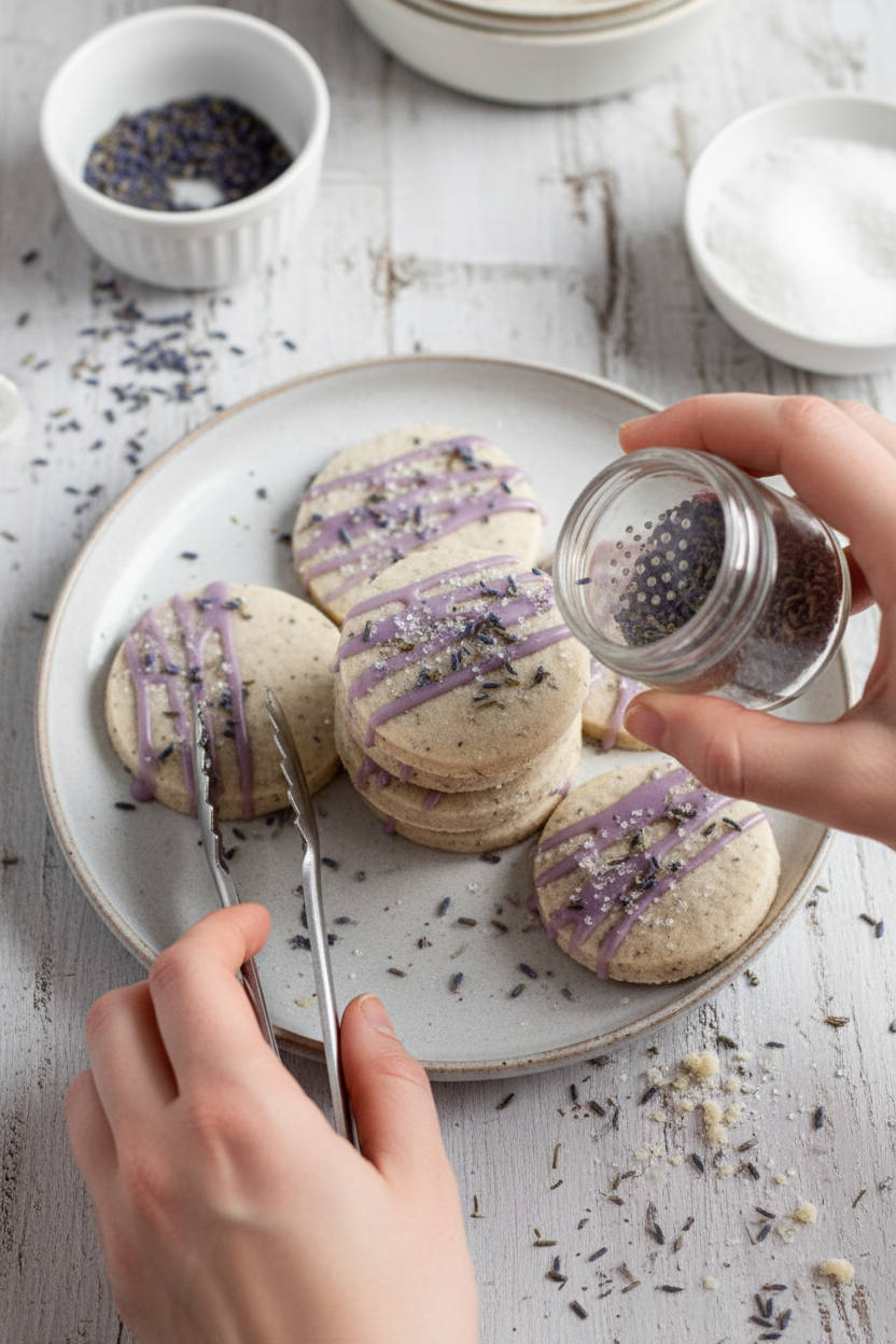 Lavender Shortbread Cookies