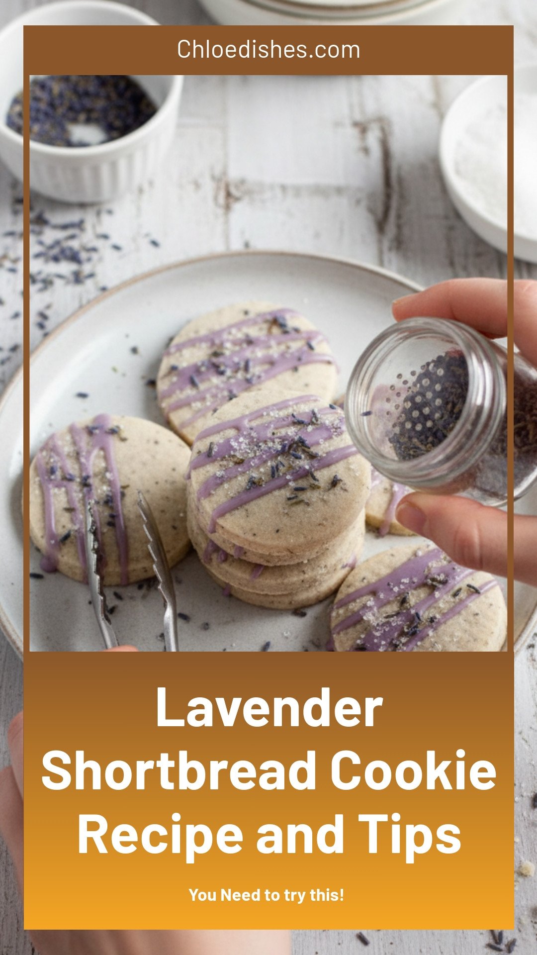 Lavender Shortbread Cookies