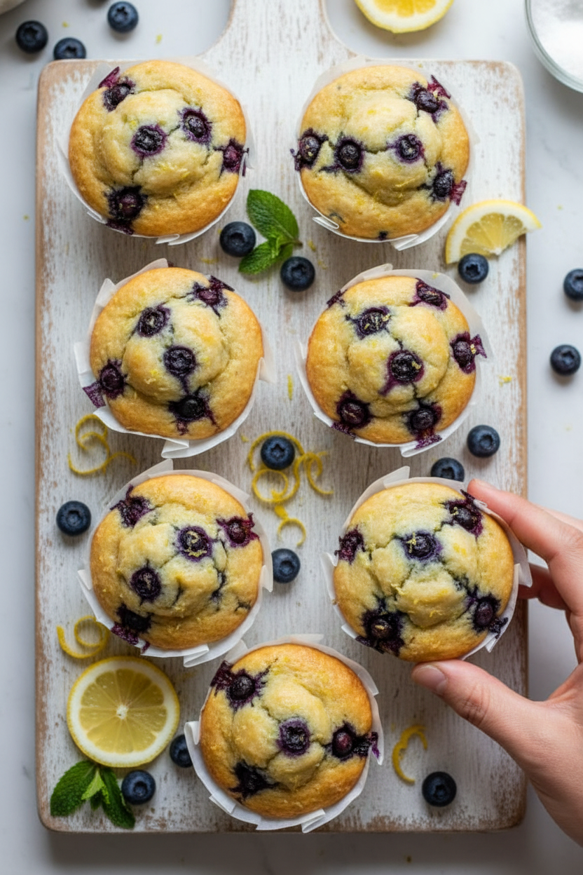 Lemon Blueberry Muffins Recipe