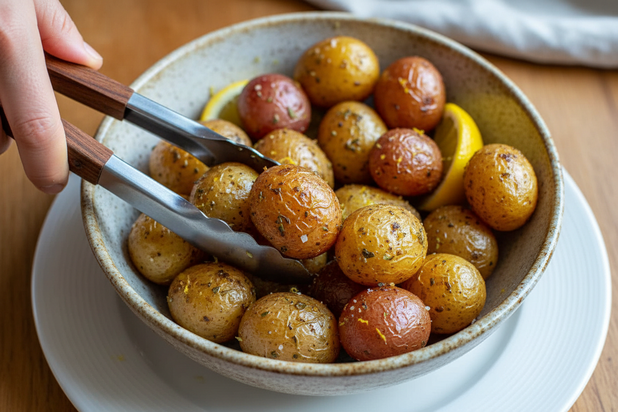 Lemon Oregano Roasted Baby Potatoes Recipe