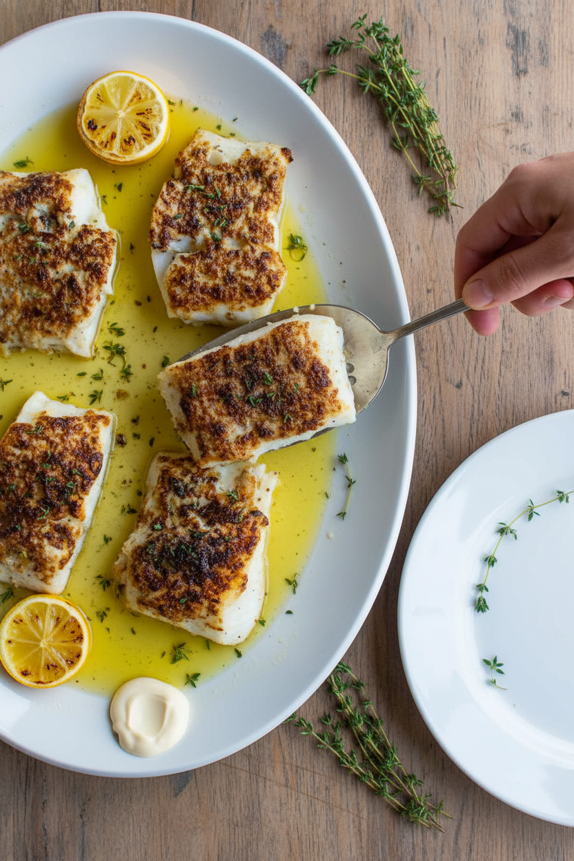 The Best Super Easy Thyme & Lemon Broiled Cod Recipe