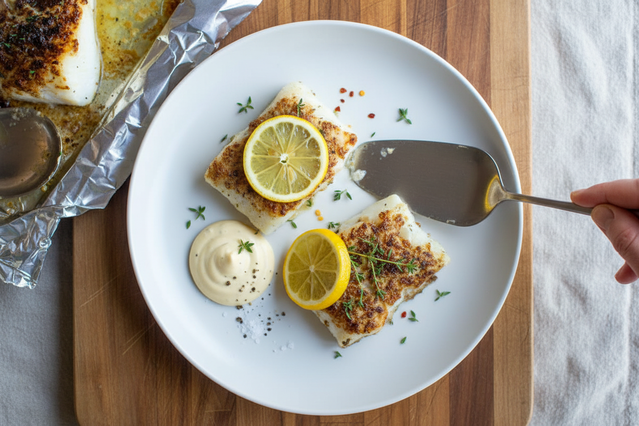 Lemon Thyme Broiled Cod Recipe