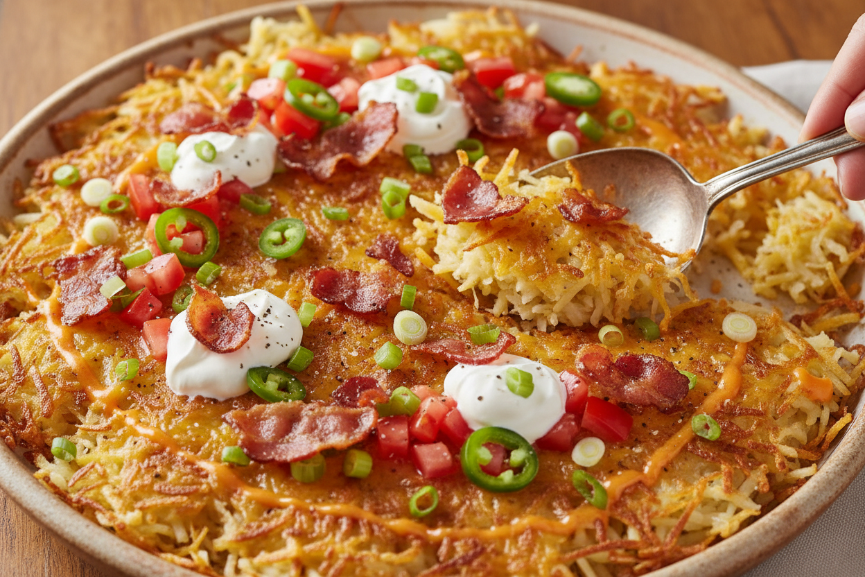 Loaded Hashbrowns Recipe for a Hearty Breakfast