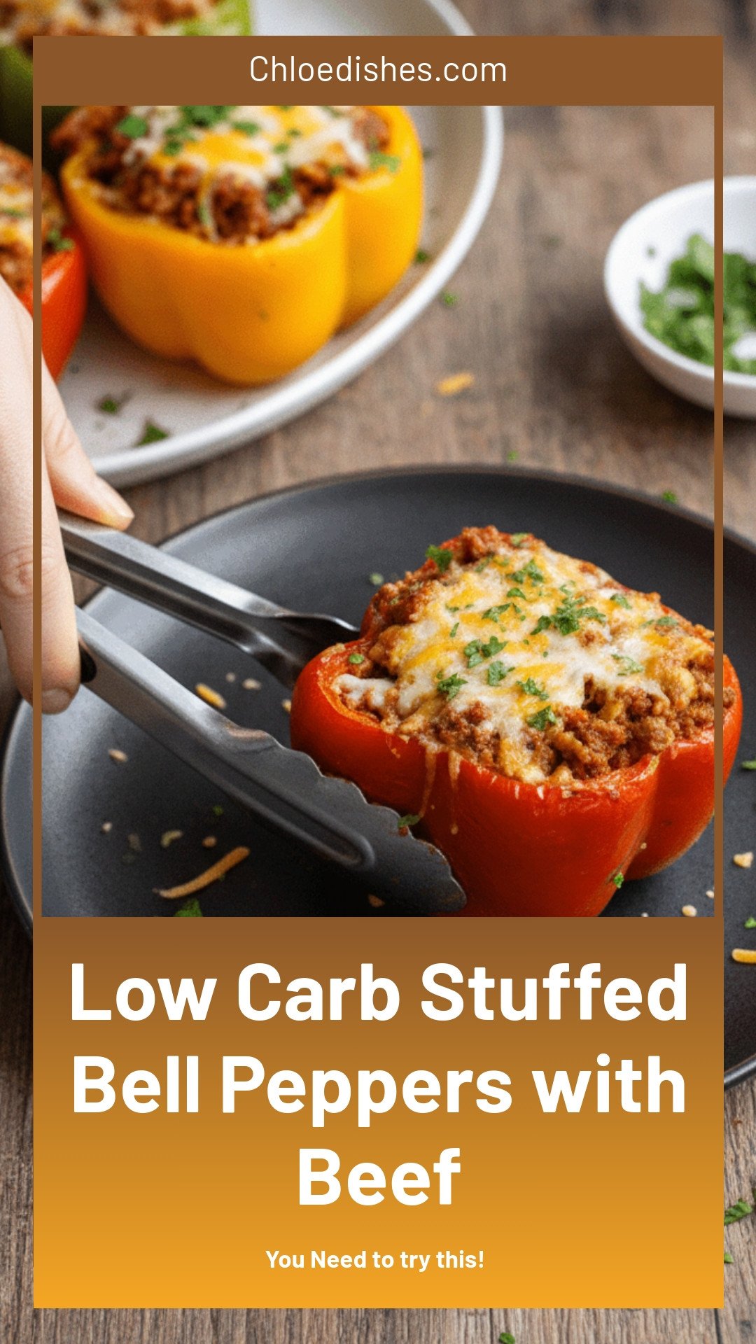 Stuffed Bell Peppers with Beef (No Rice) Recipe