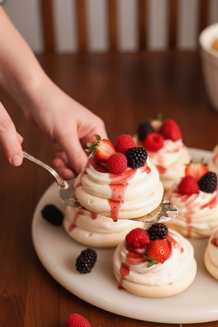 Mini Cheesecake Pavlovas
