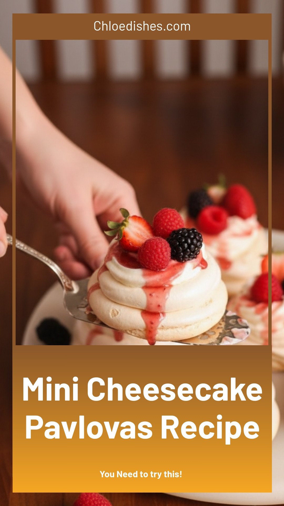 Mini Cheesecake Pavlovas