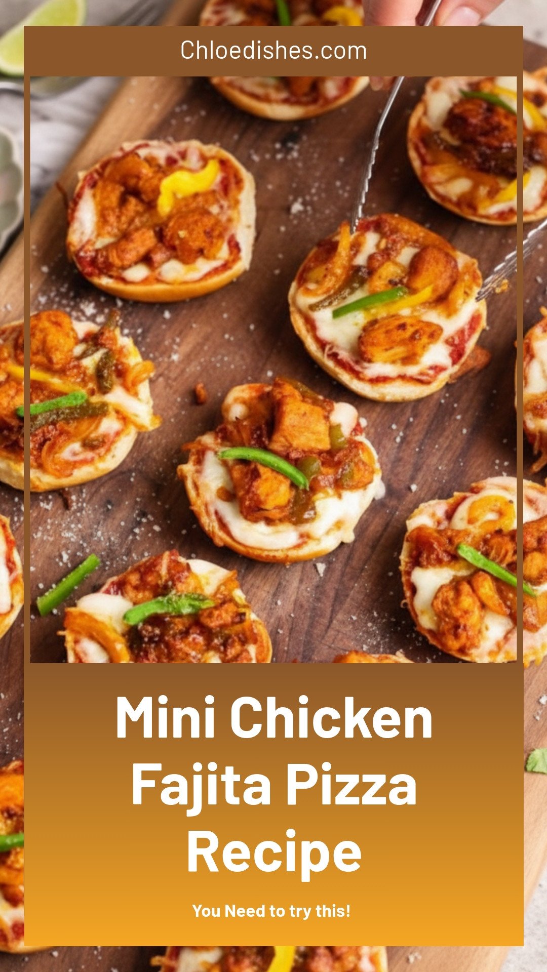 Mini Chicken Fajita Pizzas