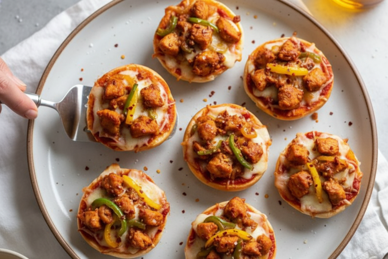 Mini Chicken Fajita Pizzas: Mini Chicken Fajita Pizza Recipe