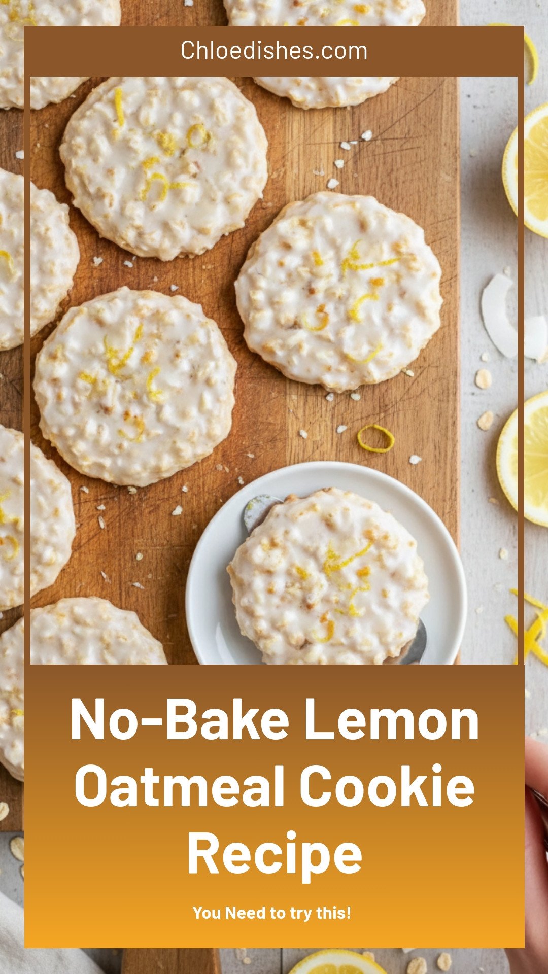 Lemon Oatmeal Cookies No-Bake Recipe