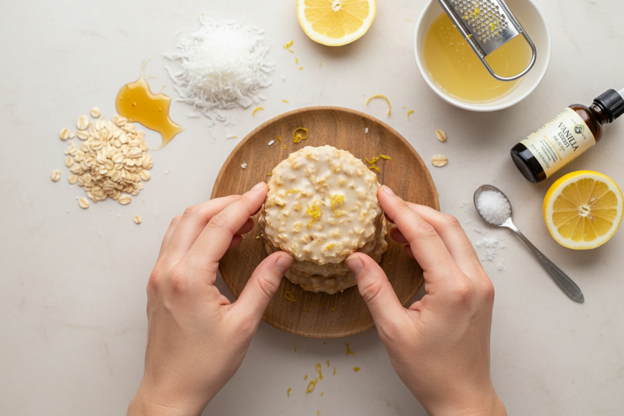 No-Bake Lemon Oatmeal Cookie Recipe