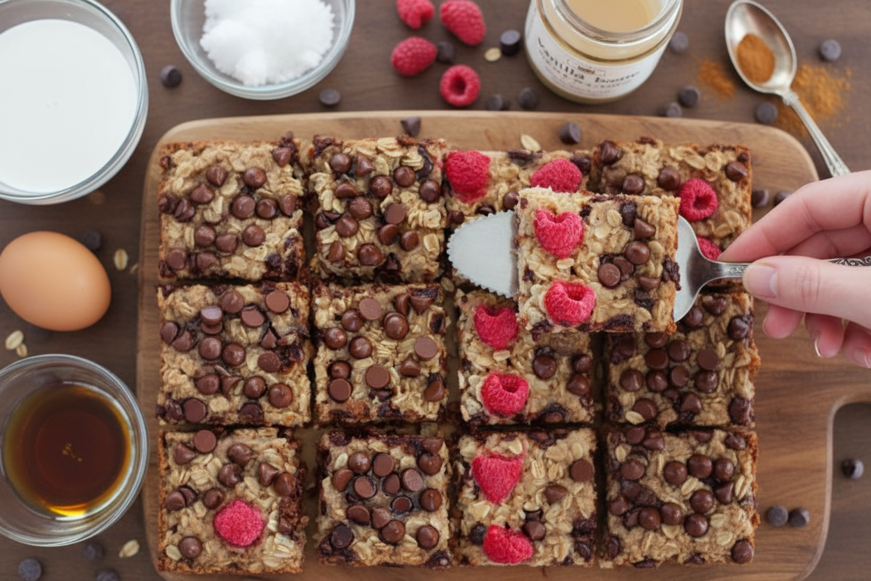 Oatmeal Chocolate Chip Breakfast Bars Recipe