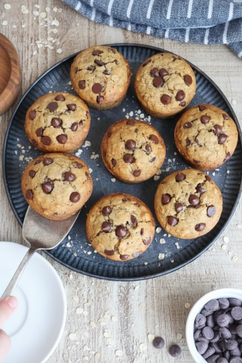 Oatmeal Chocolate Chip Muffins