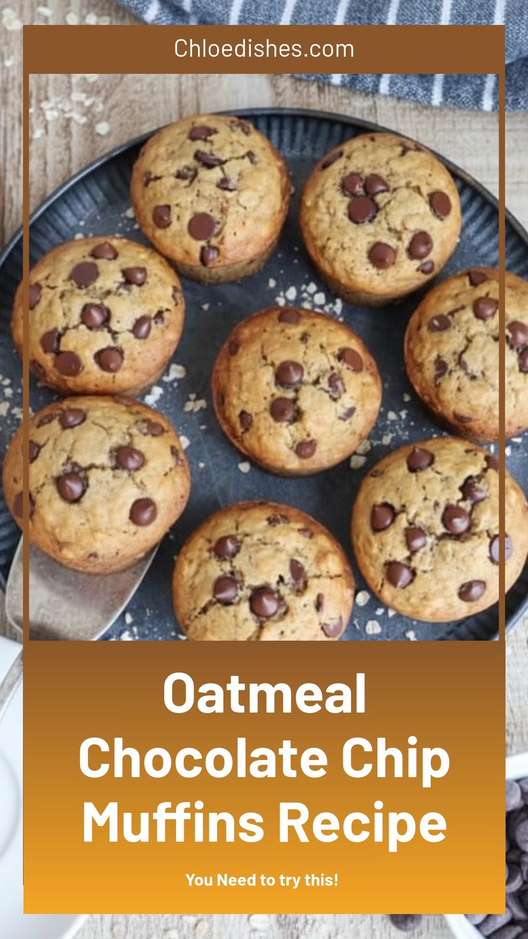 Oatmeal Chocolate Chip Muffins
