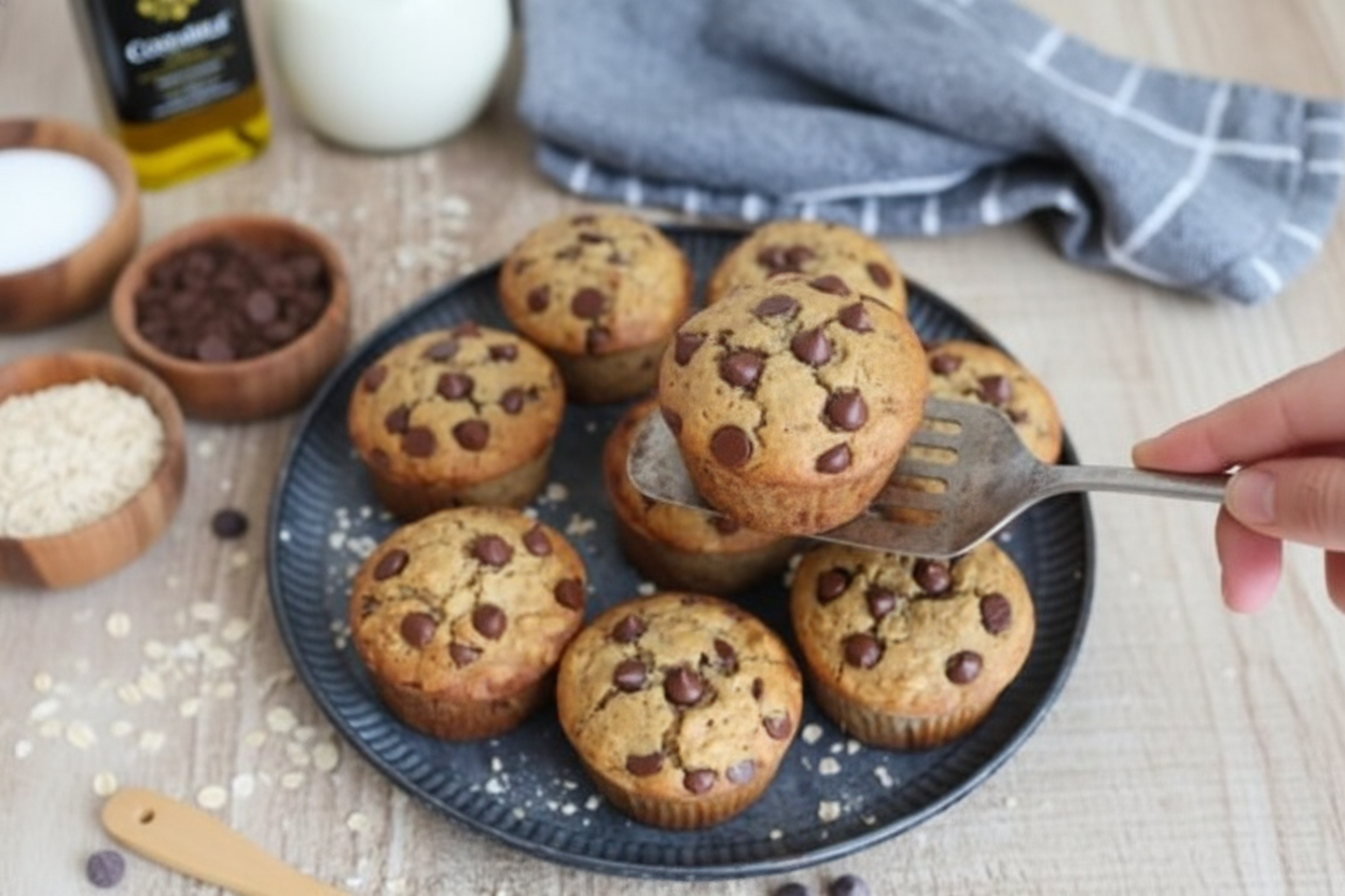 Oatmeal Chocolate Chip Muffins Recipe
