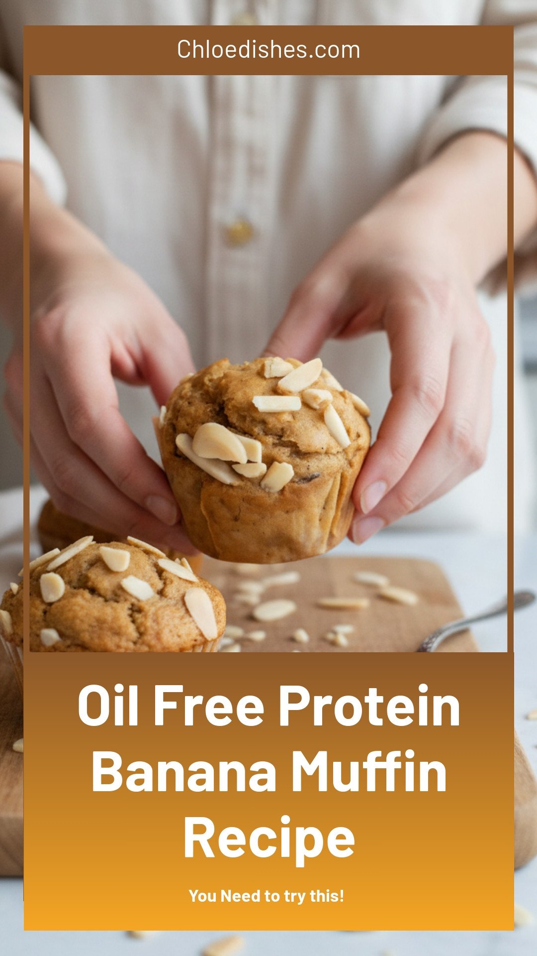 Oil-Free Protein Banana Muffins