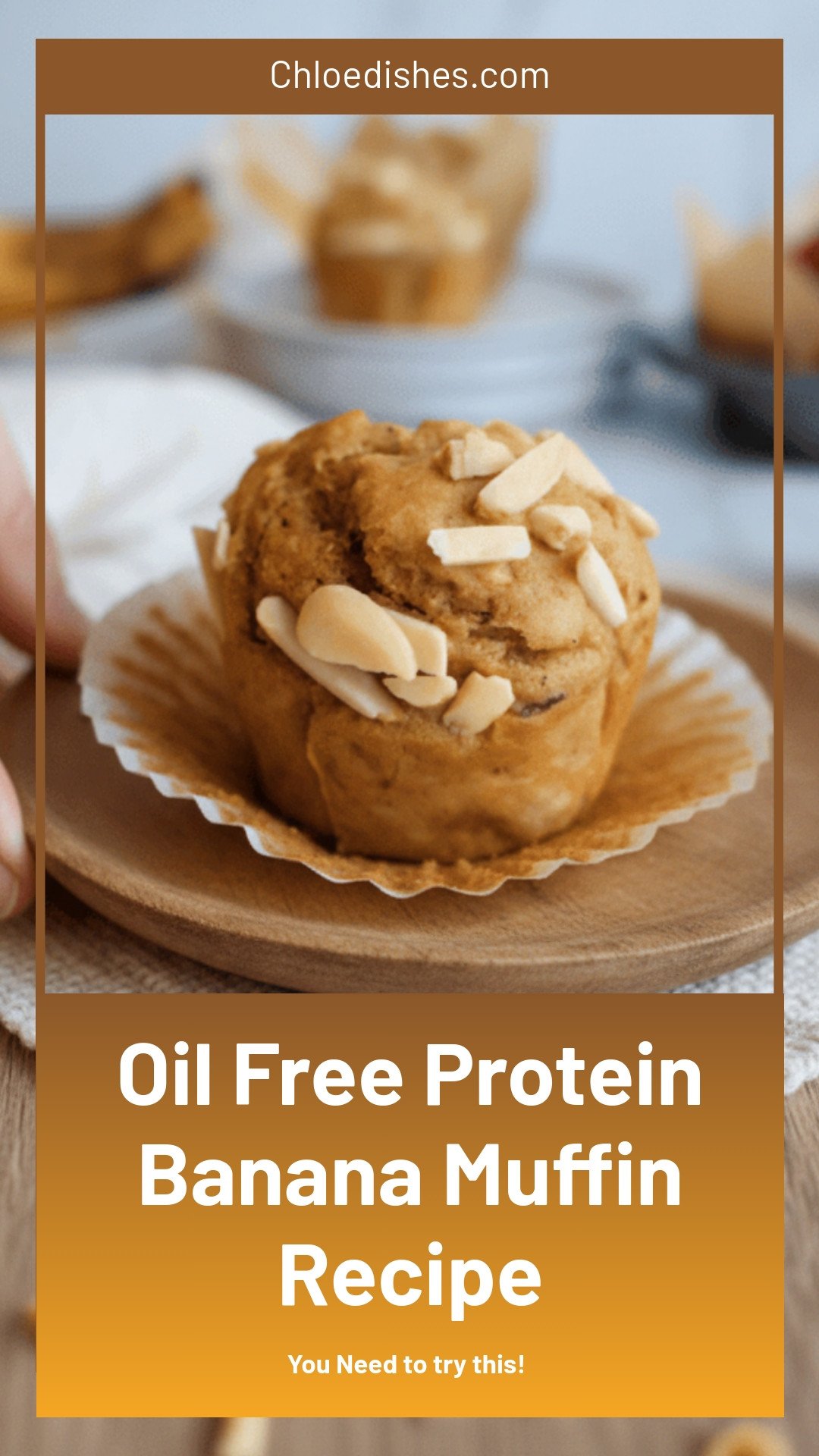 Oil-Free Protein Banana Muffins