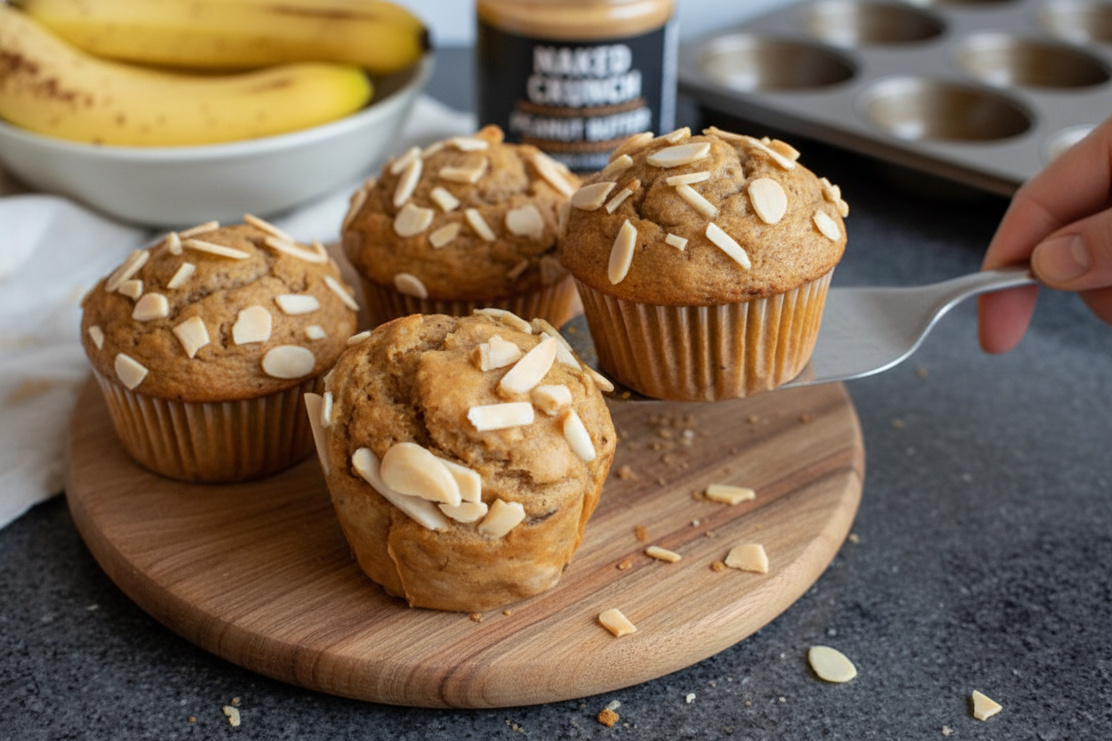 Oil Free Protein Banana Muffin Recipe