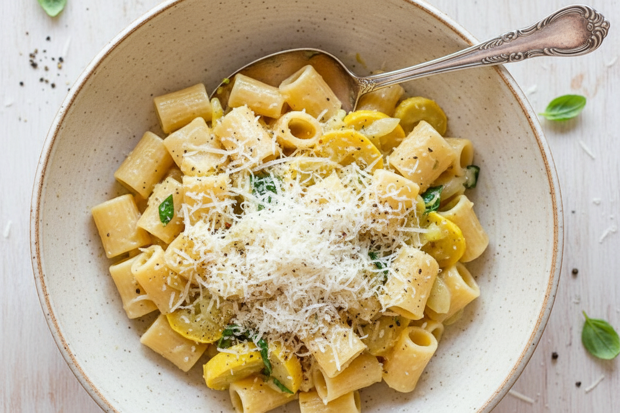 One Pot Lemon Squash Pasta Recipe