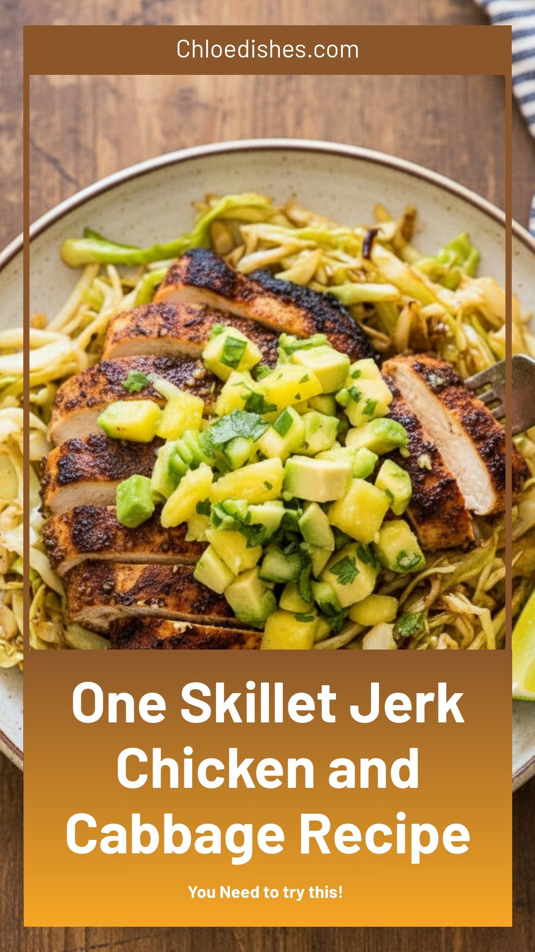 One-Skillet Jerk Chicken and Cabbage | Caroline Chambers