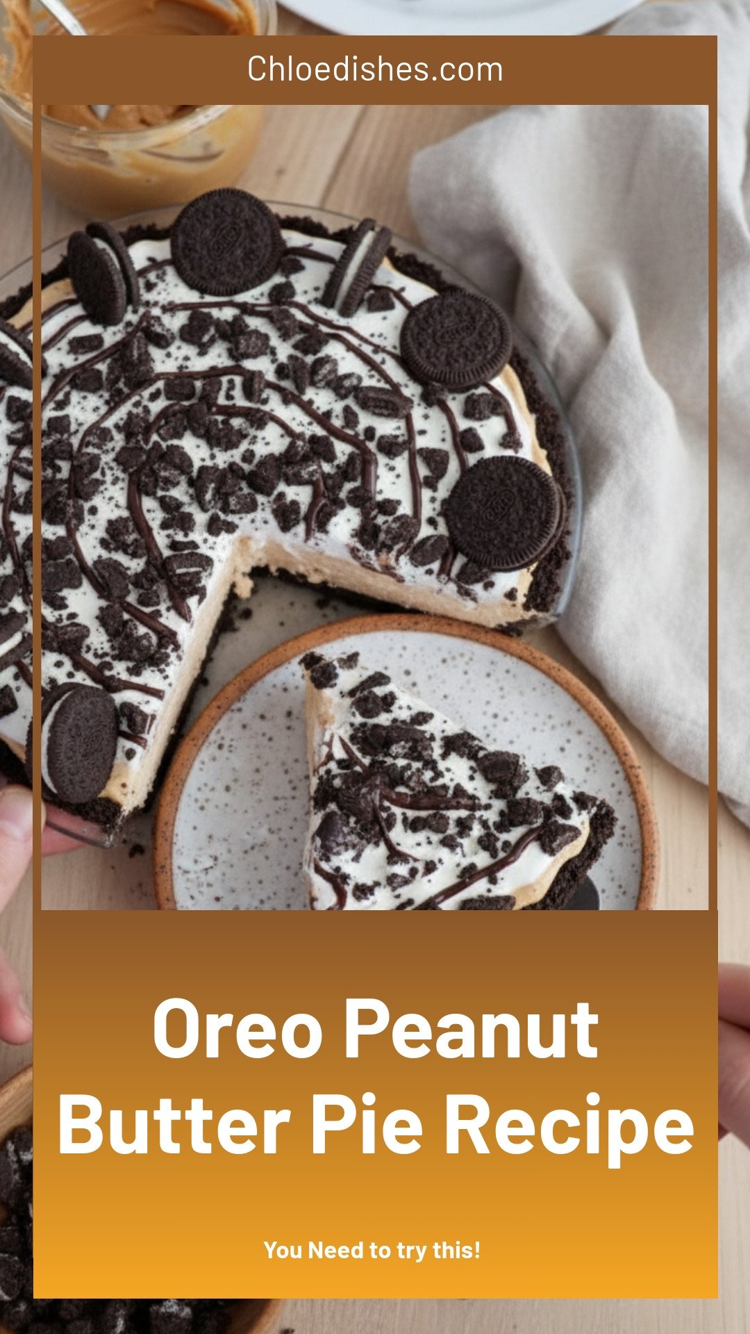 Oreo Peanut Butter Pie