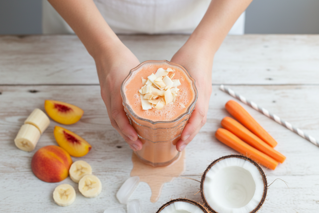 Peachy Smoothie Recipe by Caroline Chambers