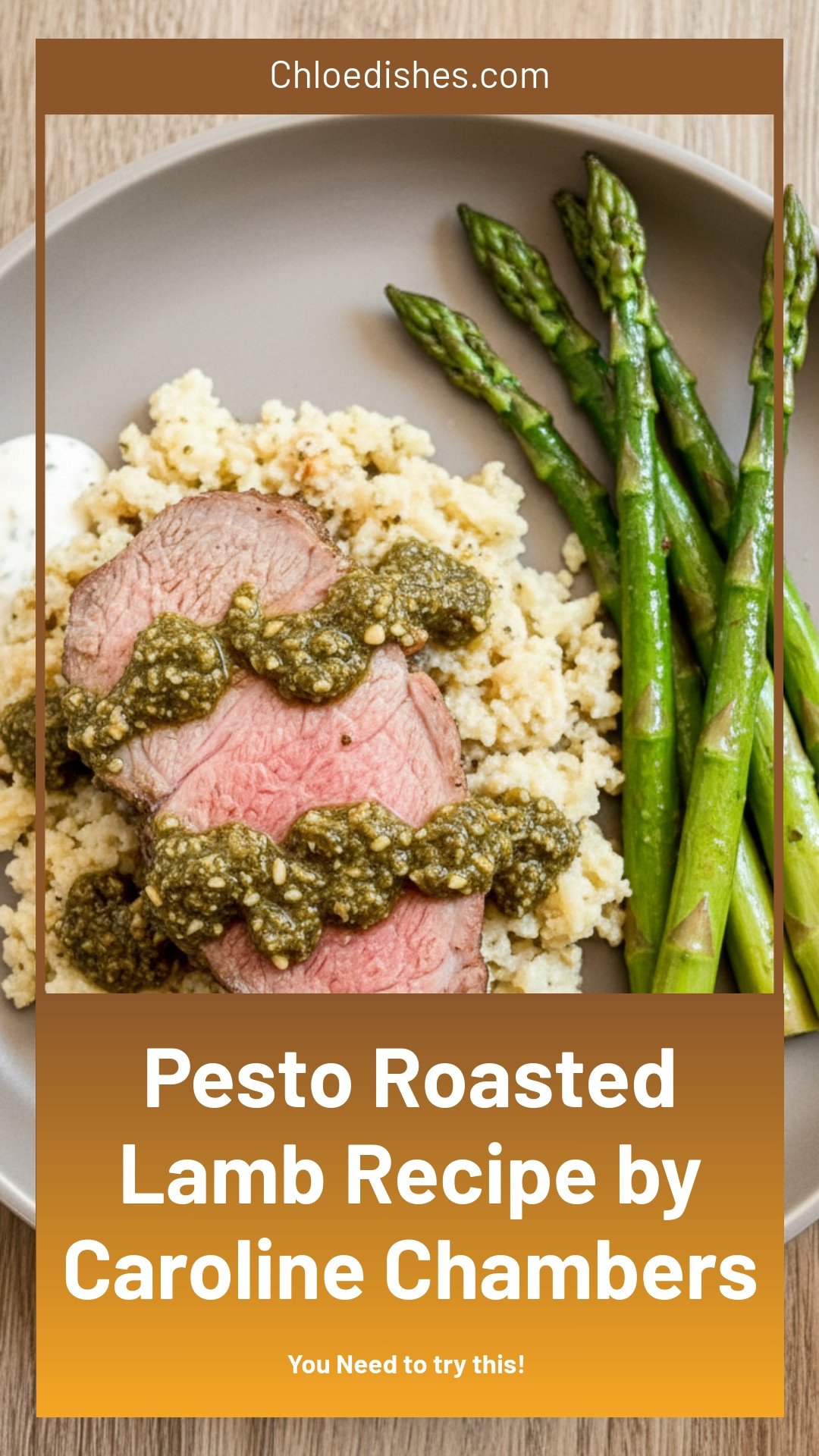 Pesto Roasted Lamb | Caroline Chambers