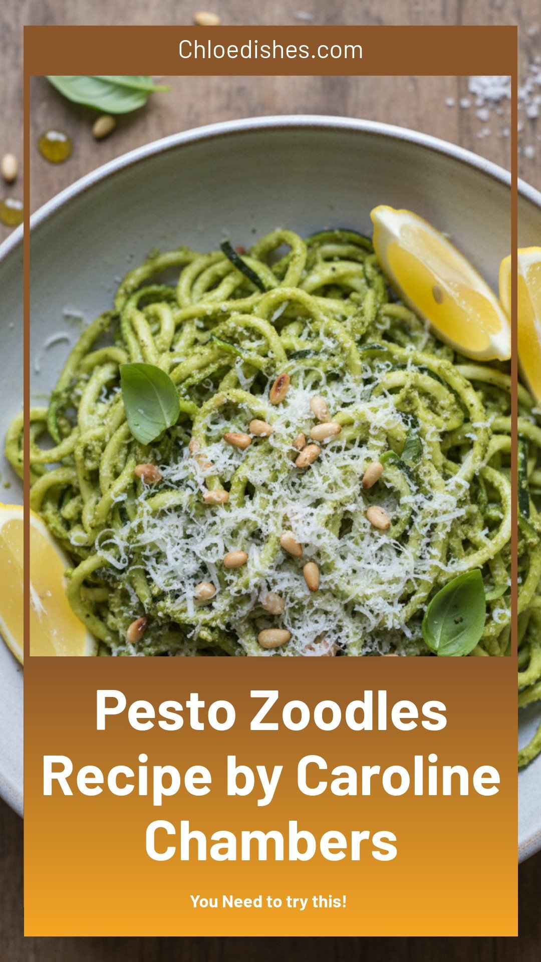 Pesto Zoodles | Caroline Chambers