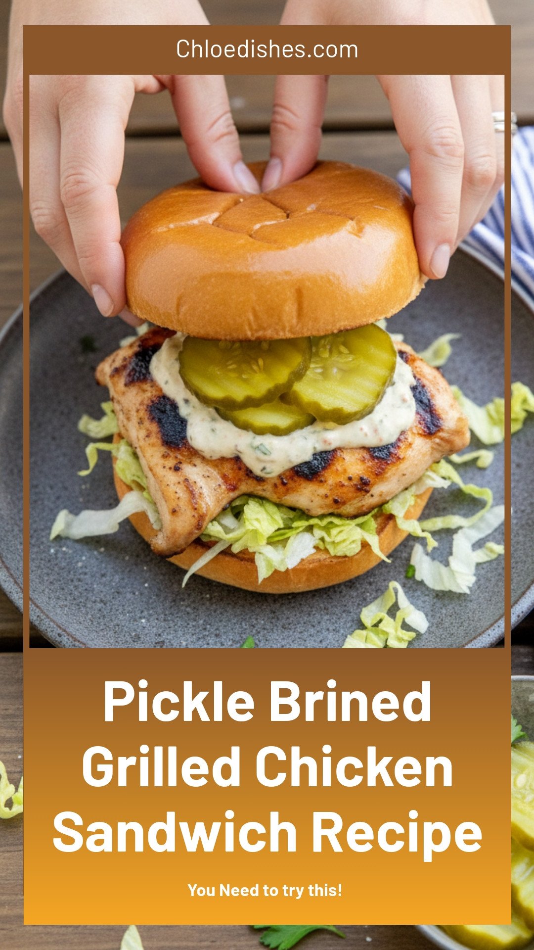 Pickle-Brined Grilled Chicken Sandwiches | Caroline Chambers