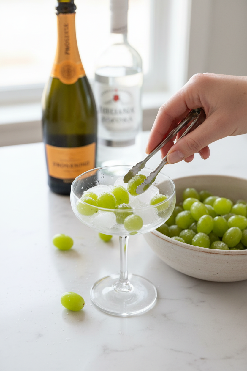 How to Make Prosecco Vodka Grapes for a Boozy Brunch Snack