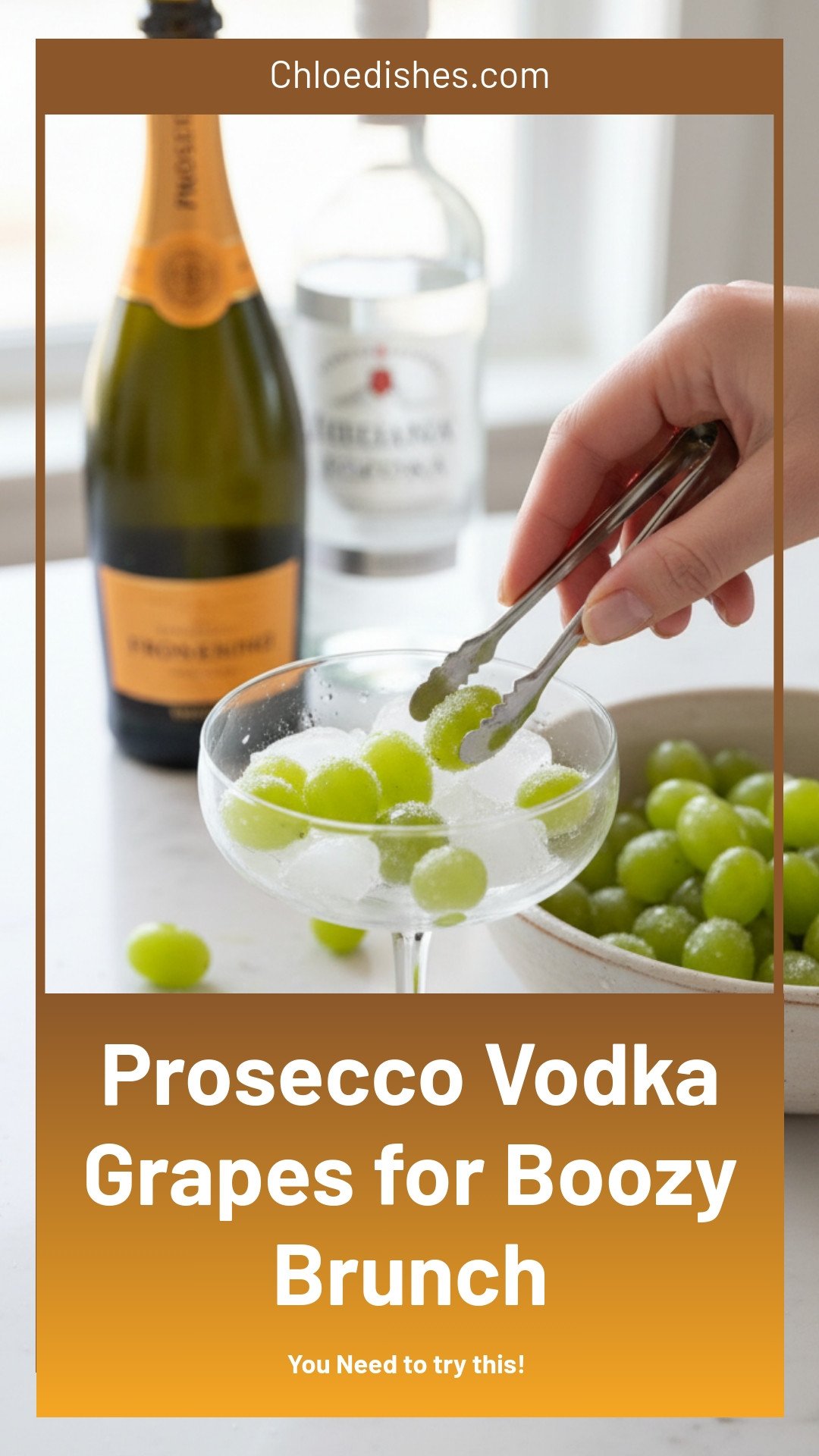 How to Make Prosecco Vodka Grapes for a Boozy Brunch Snack
