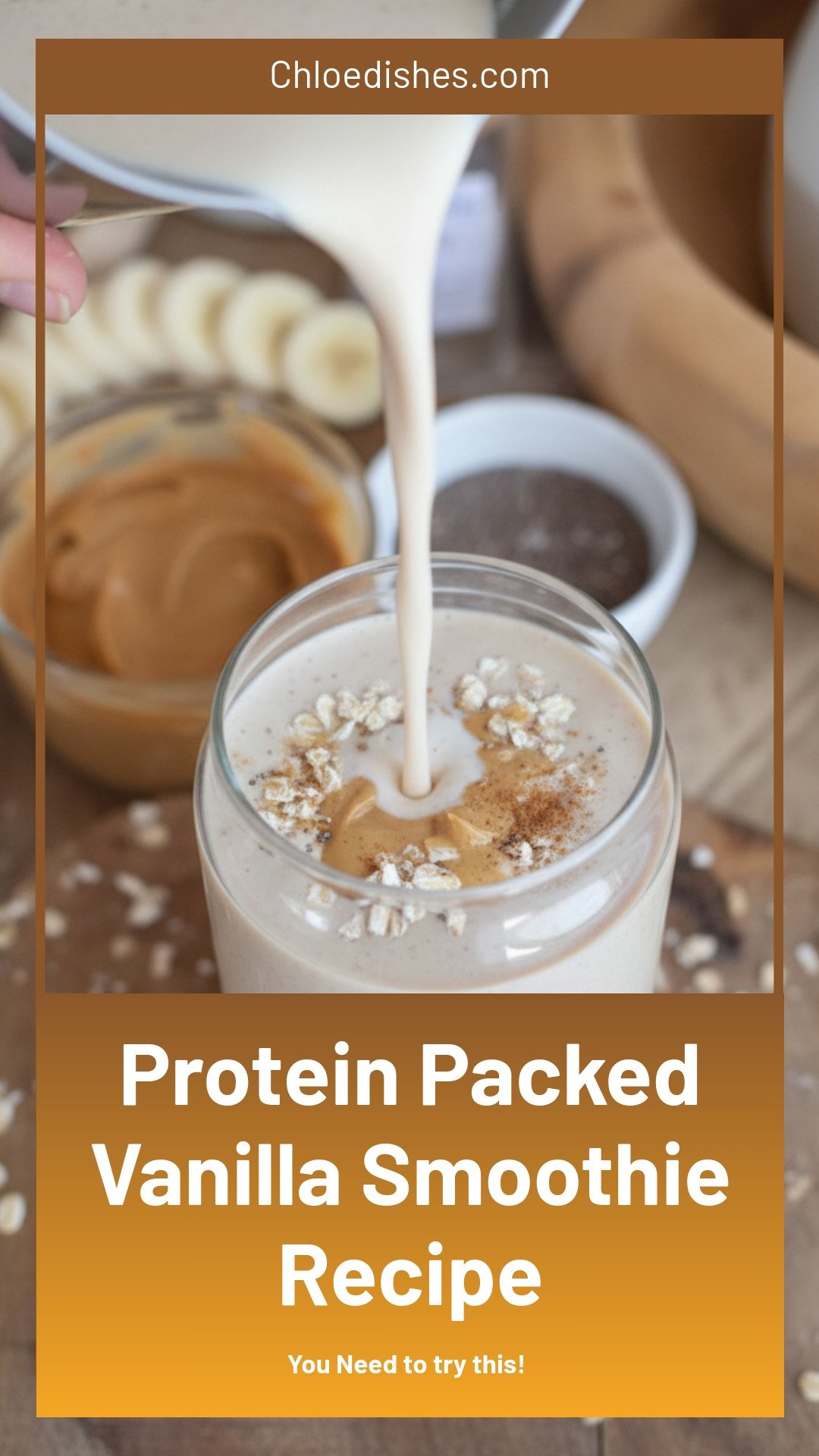 Vanilla Smoothie Packed with Protein