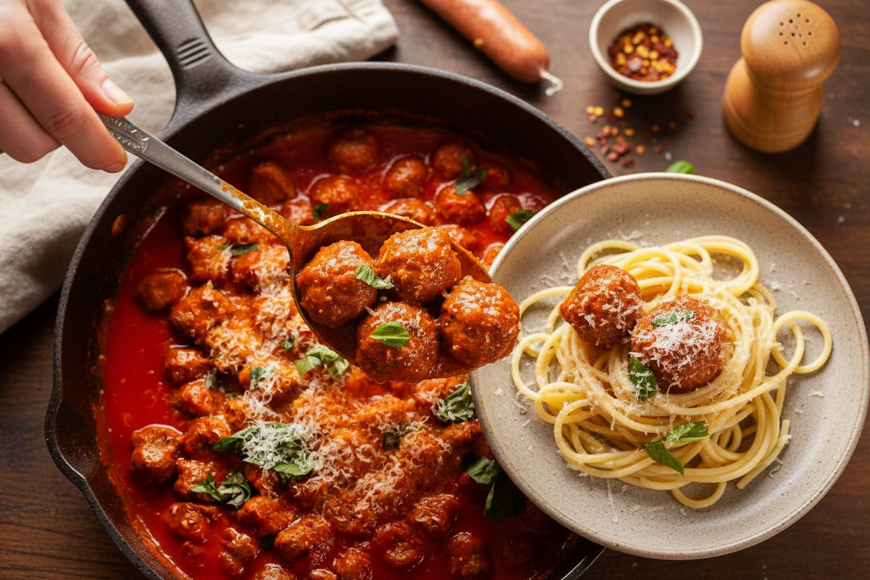 Quick 15 Minute Sausage Meatballs Recipe