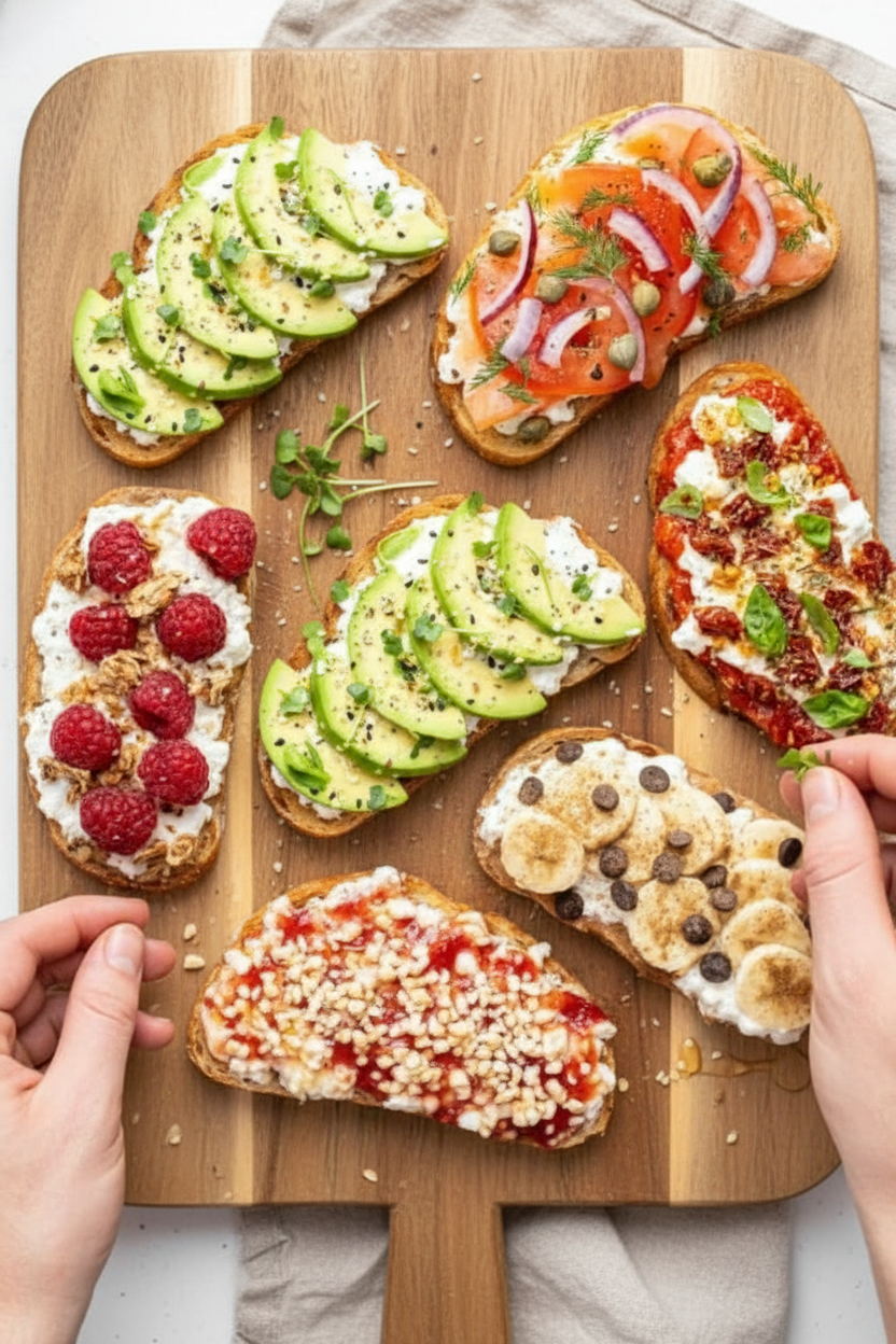 5-Minute Cottage Cheese Toast (6 Ways)