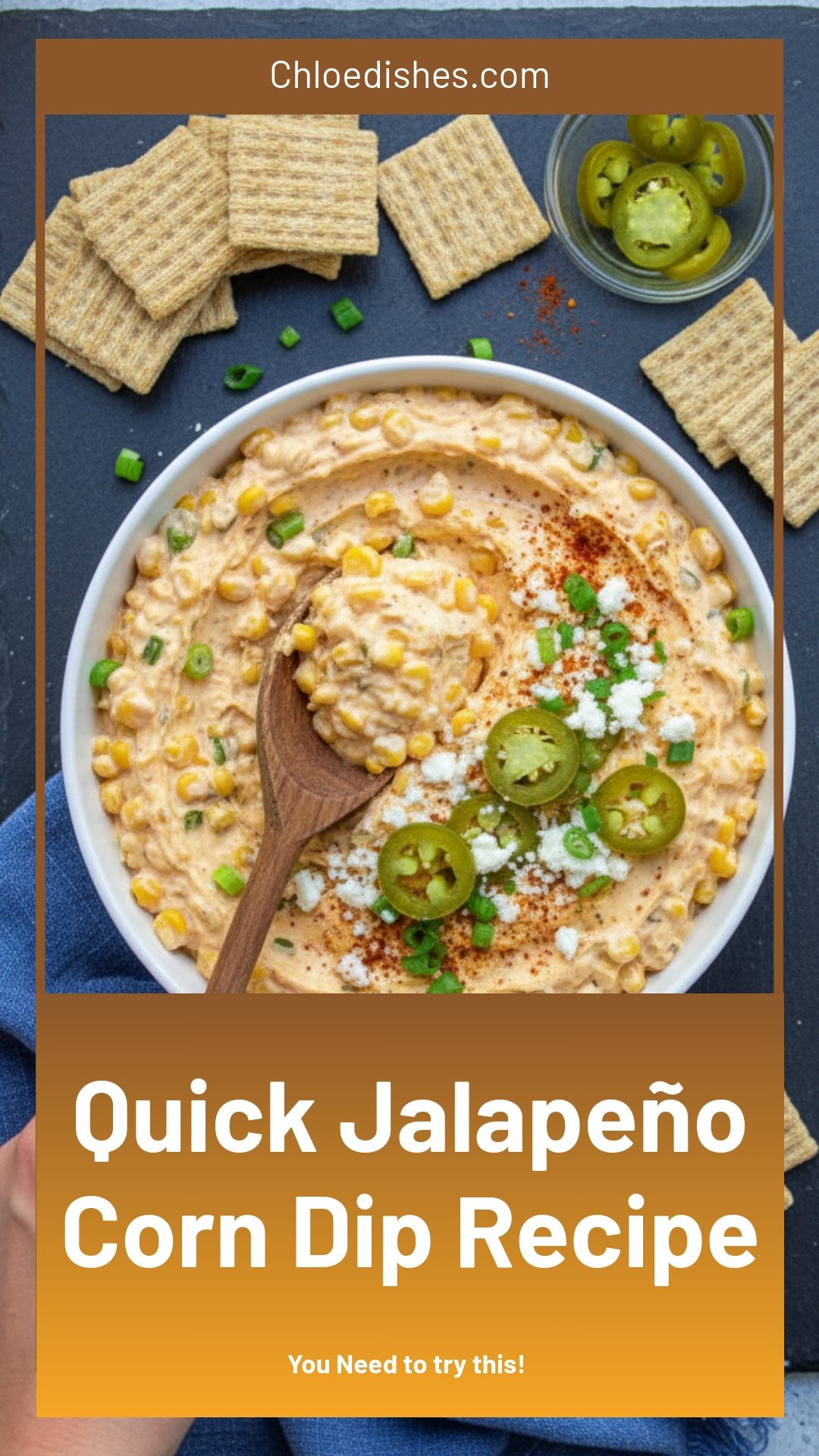 10-Minute Jalapeño Corn Dip | Caroline Chambers