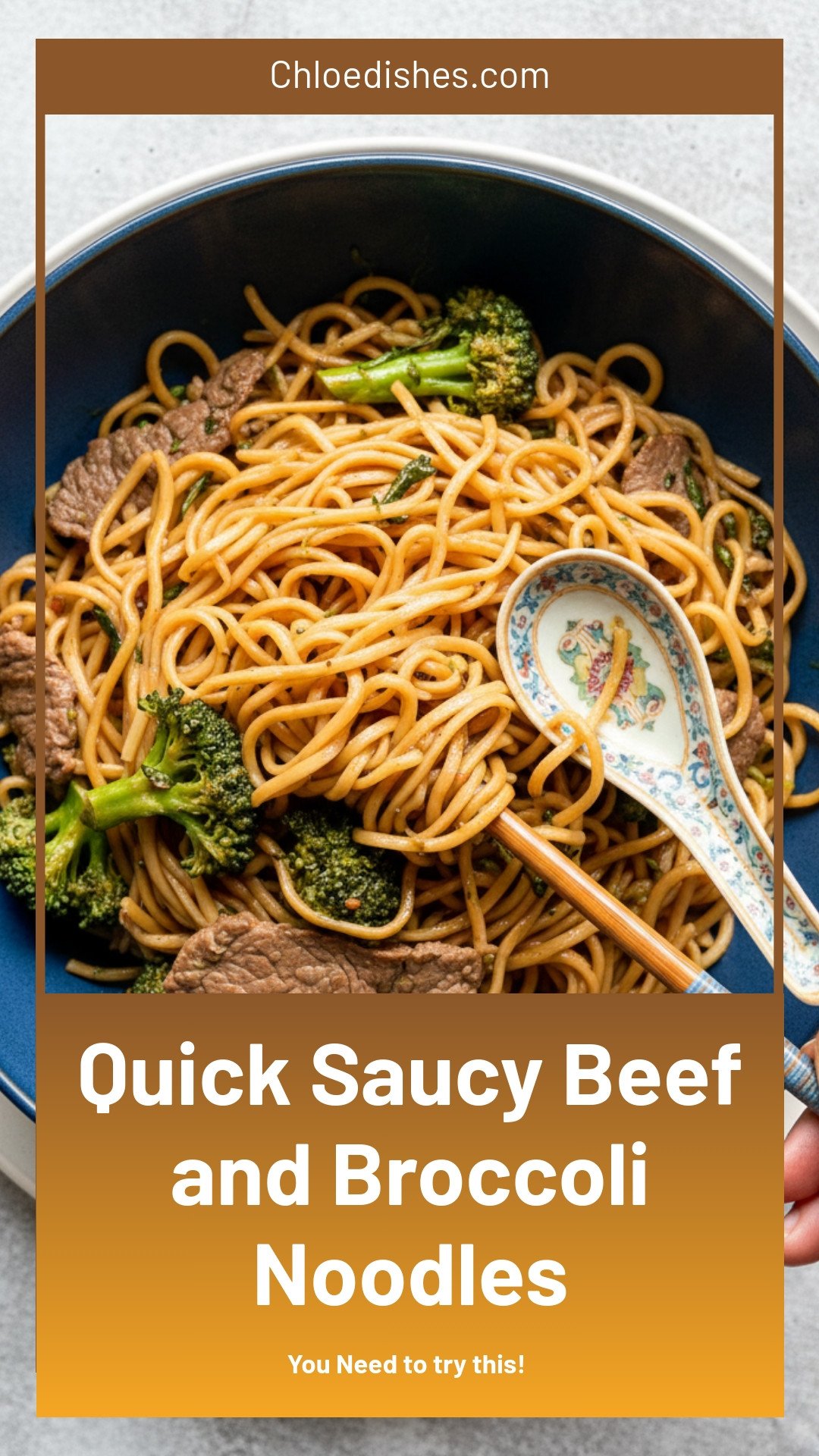 20-Minute Saucy Beef and Broccoli Noodles | Caroline Chambers