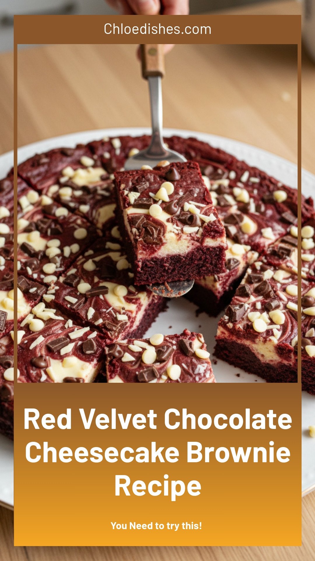 Red Velvet Chocolate Cheesecake Brownies