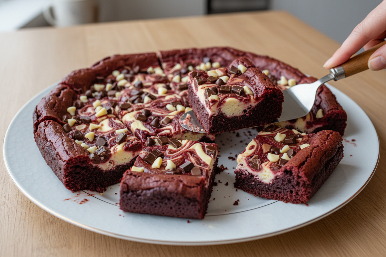 Red Velvet Chocolate Cheesecake Brownie Recipe