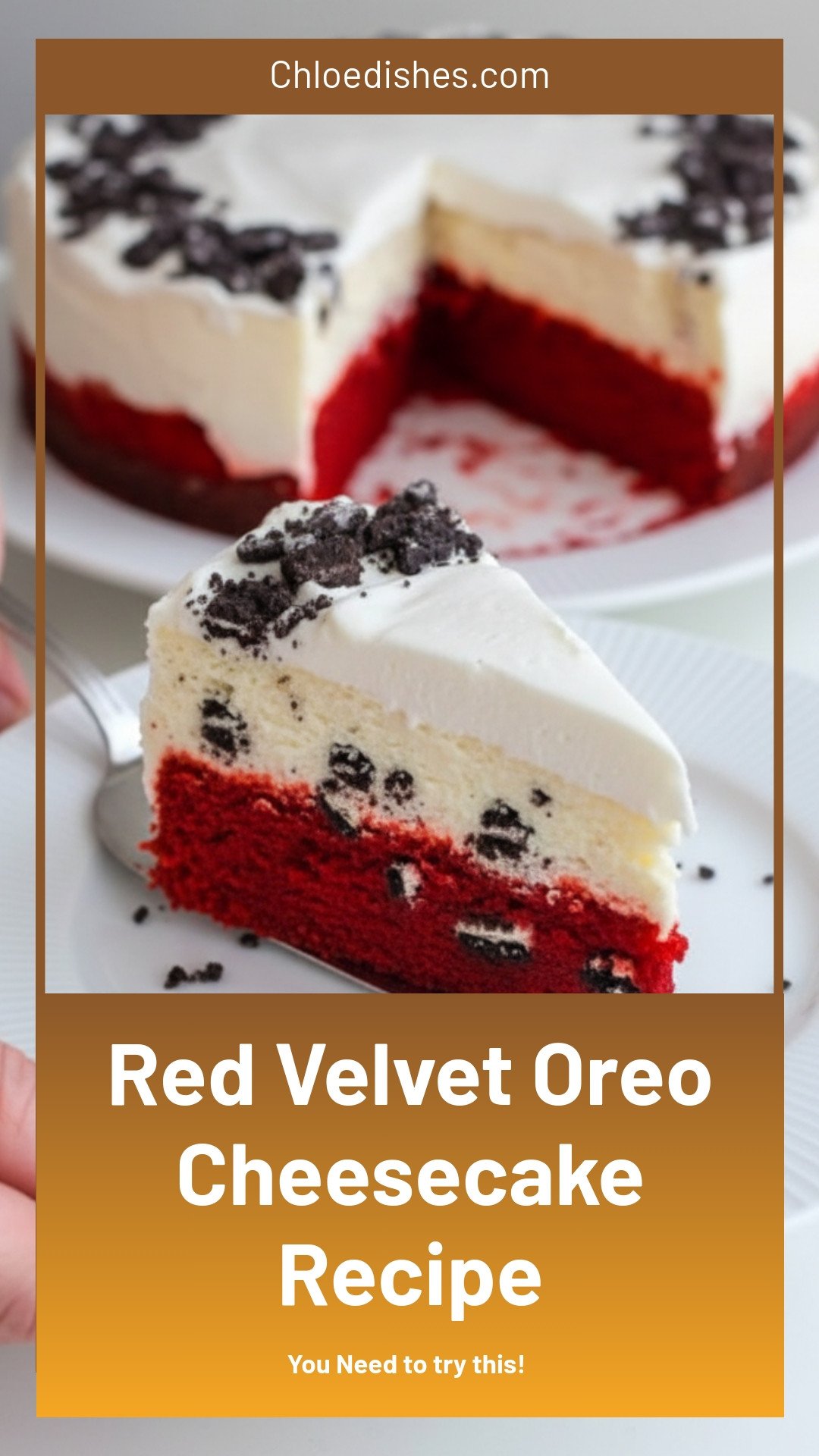 Red Velvet Oreo Cheesecake