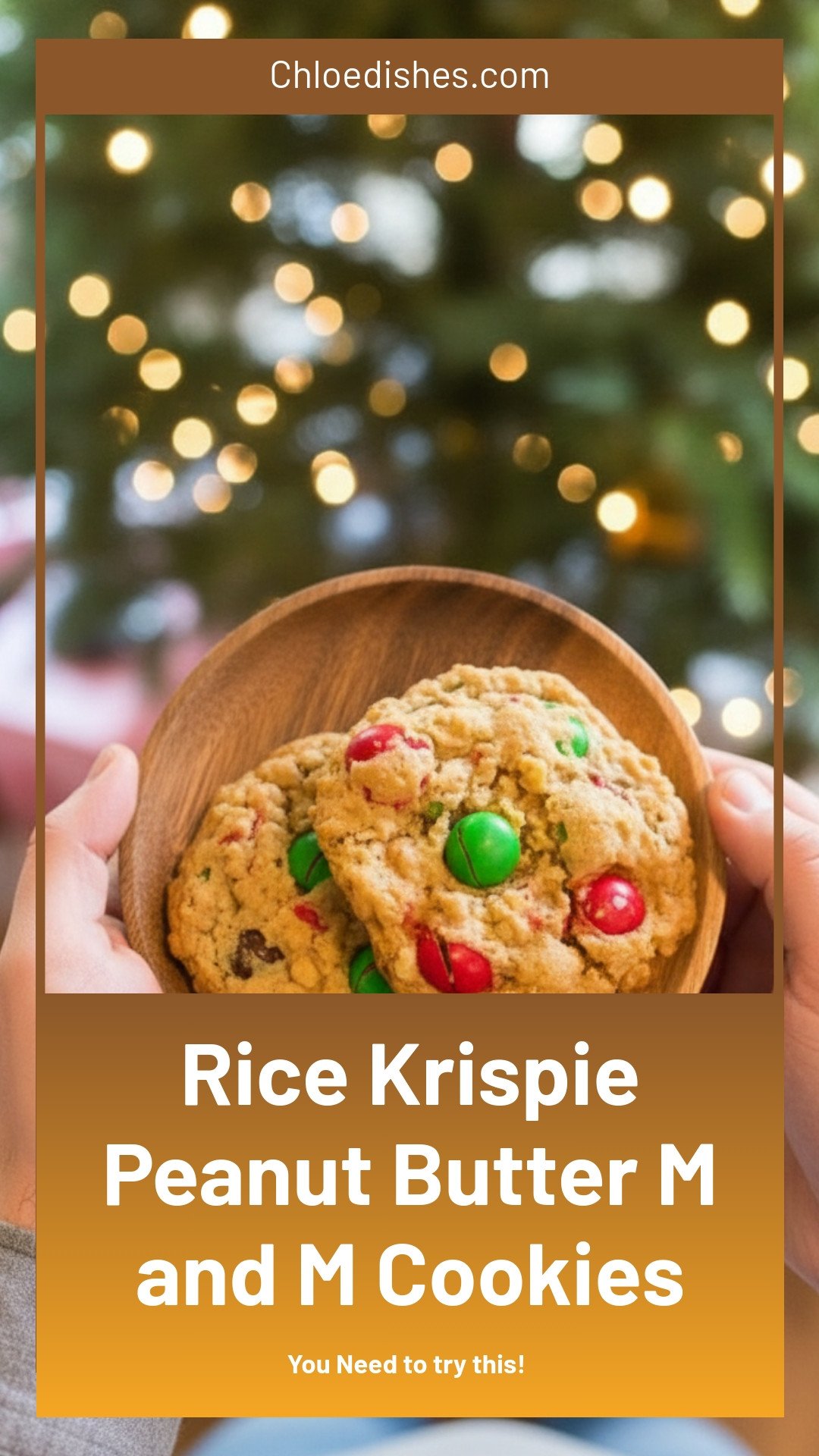 Rice Krispie and Peanut Butter M&M Cookies | Caroline Chambers