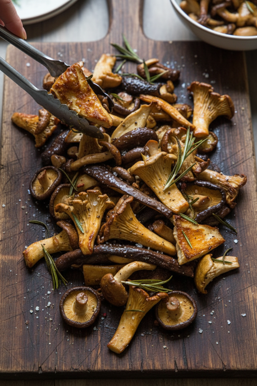 Roasted Rosemary Mushrooms | Caroline Chambers