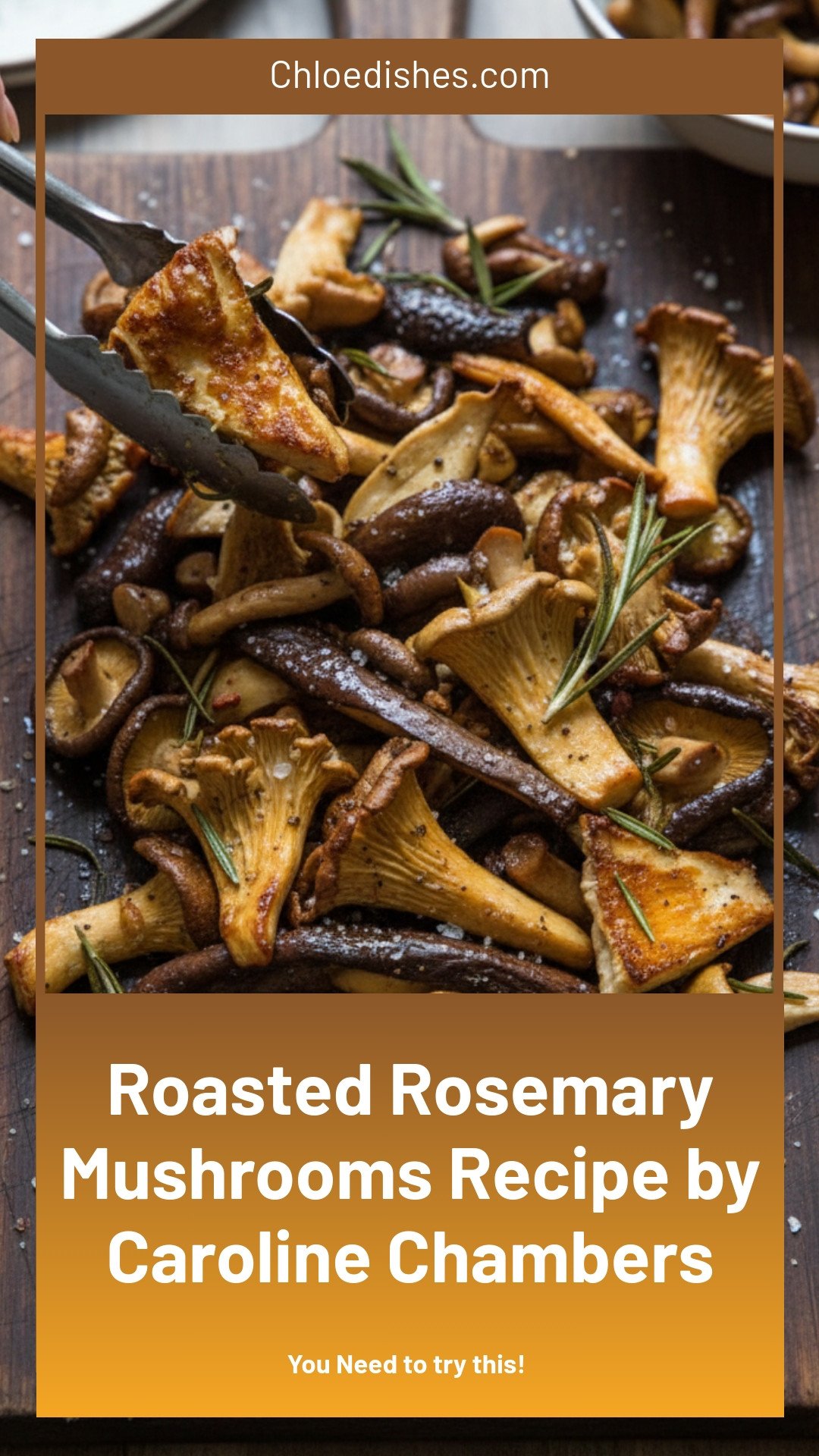 Roasted Rosemary Mushrooms | Caroline Chambers