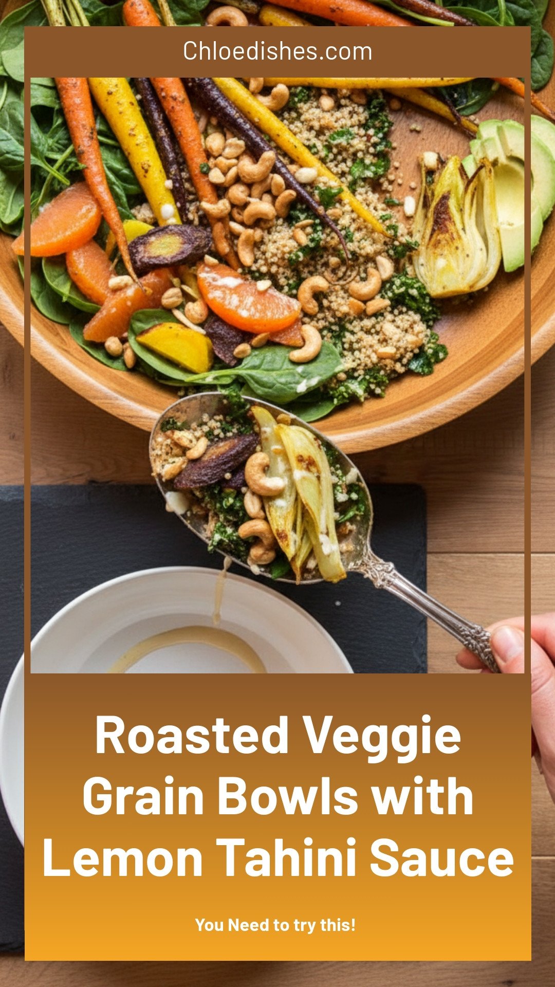 Roasted Veggie Grain Bowls with Lemon-Tahini Sauce | Caroline Chambers