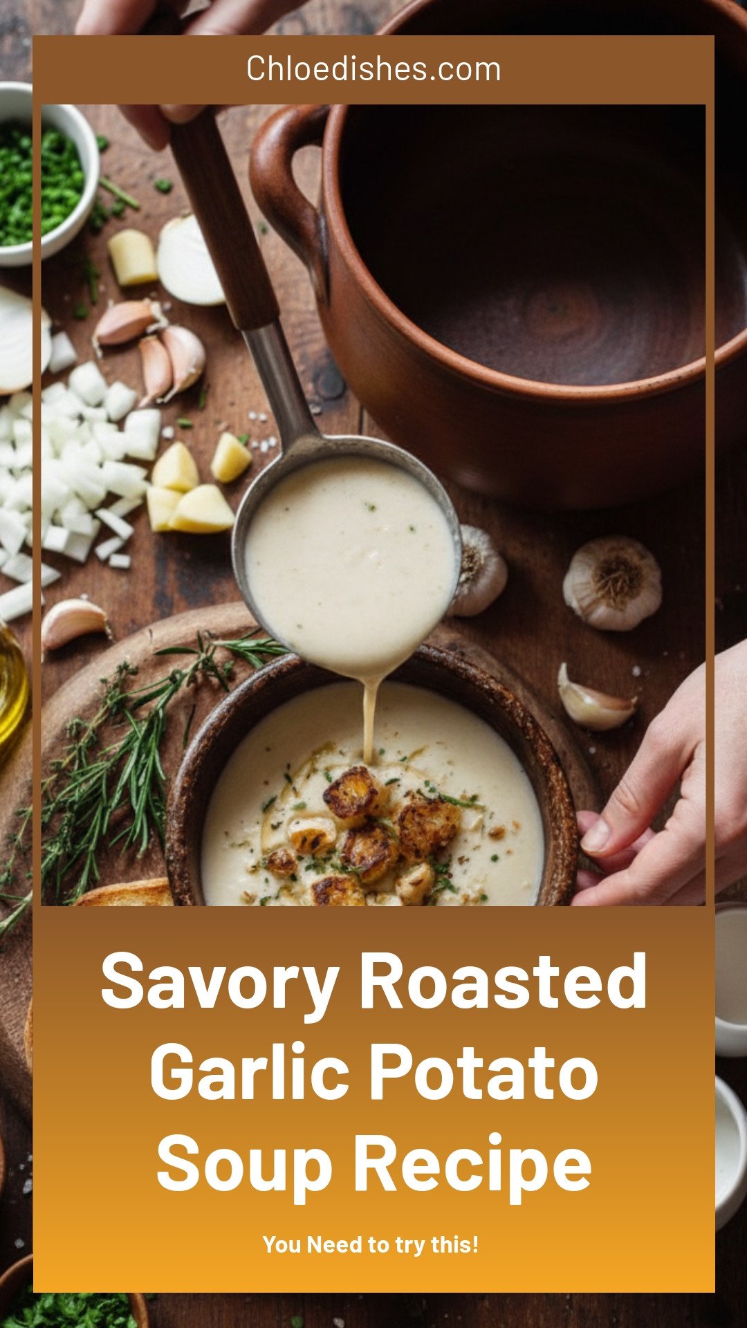Savory Roasted Garlic Potato Soup: A Cozy, Quick Recipe