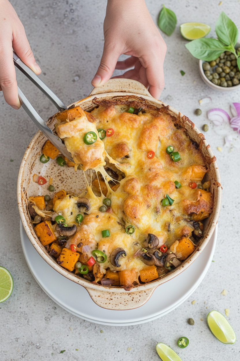 Sweet Potato Hash Recipe With Mushrooms
