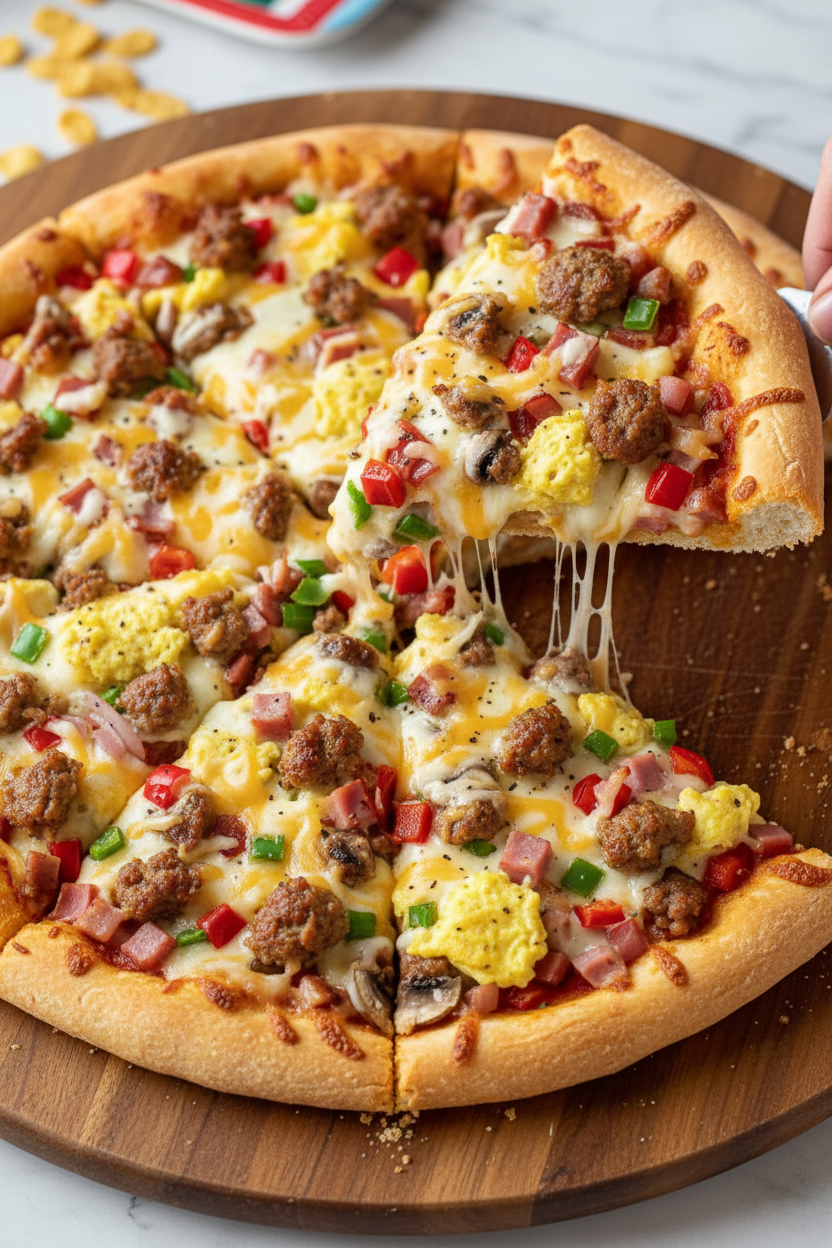 School Breakfast Pizza Recipe