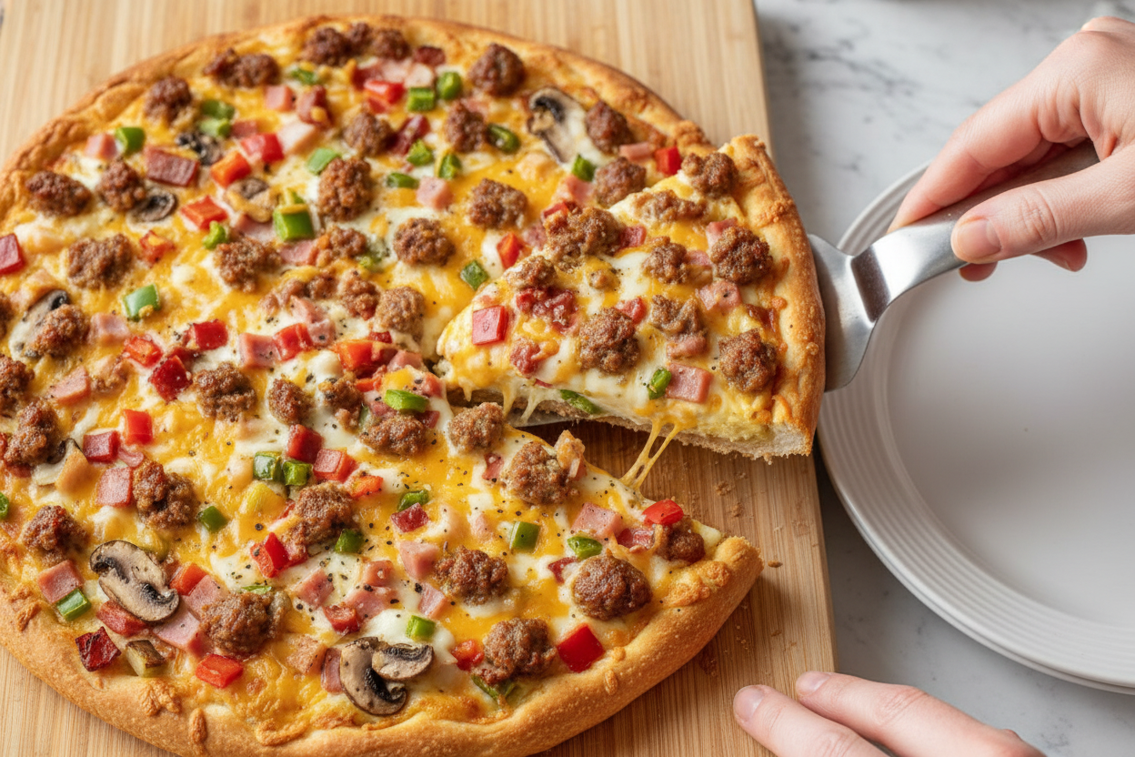 School Breakfast Pizza Recipe for Kids