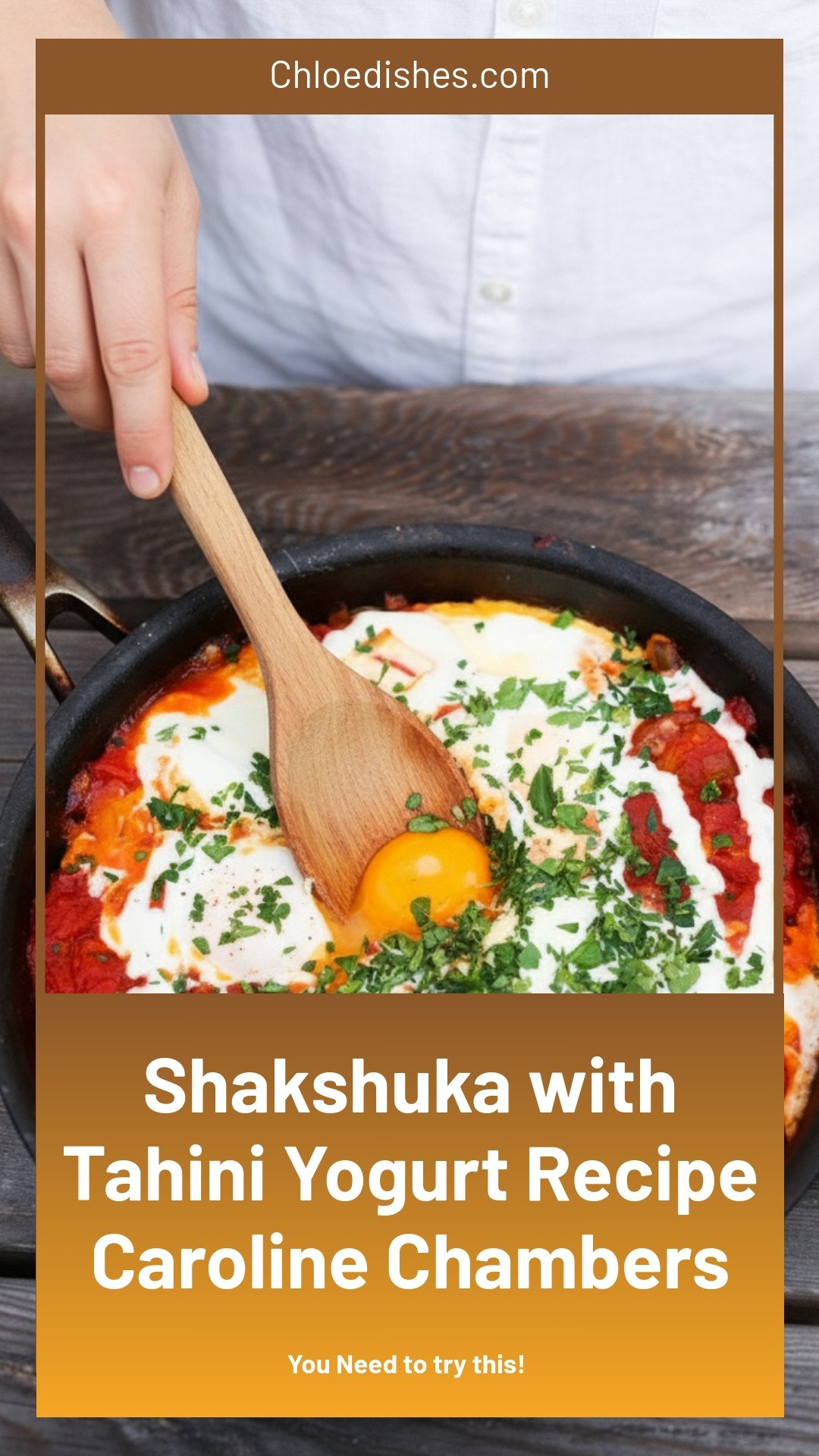 Shakshuka with Tahini Yogurt | Caroline Chambers