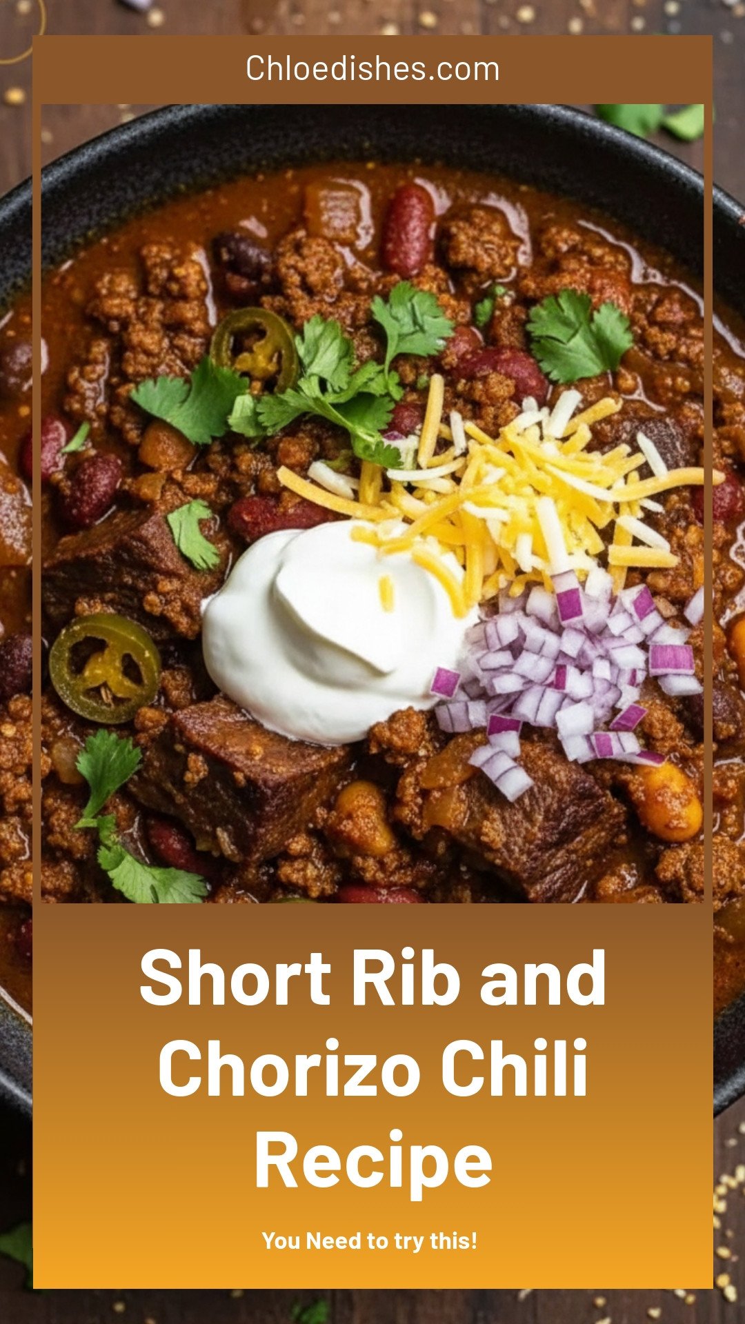 Short Rib and Chorizo Chili