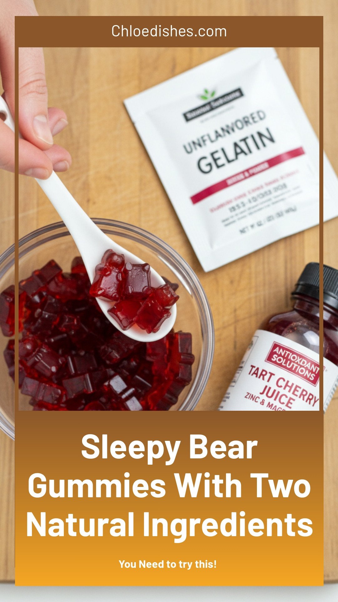 Sleepy Dreams Bear Gummies (2 Ingredients!)