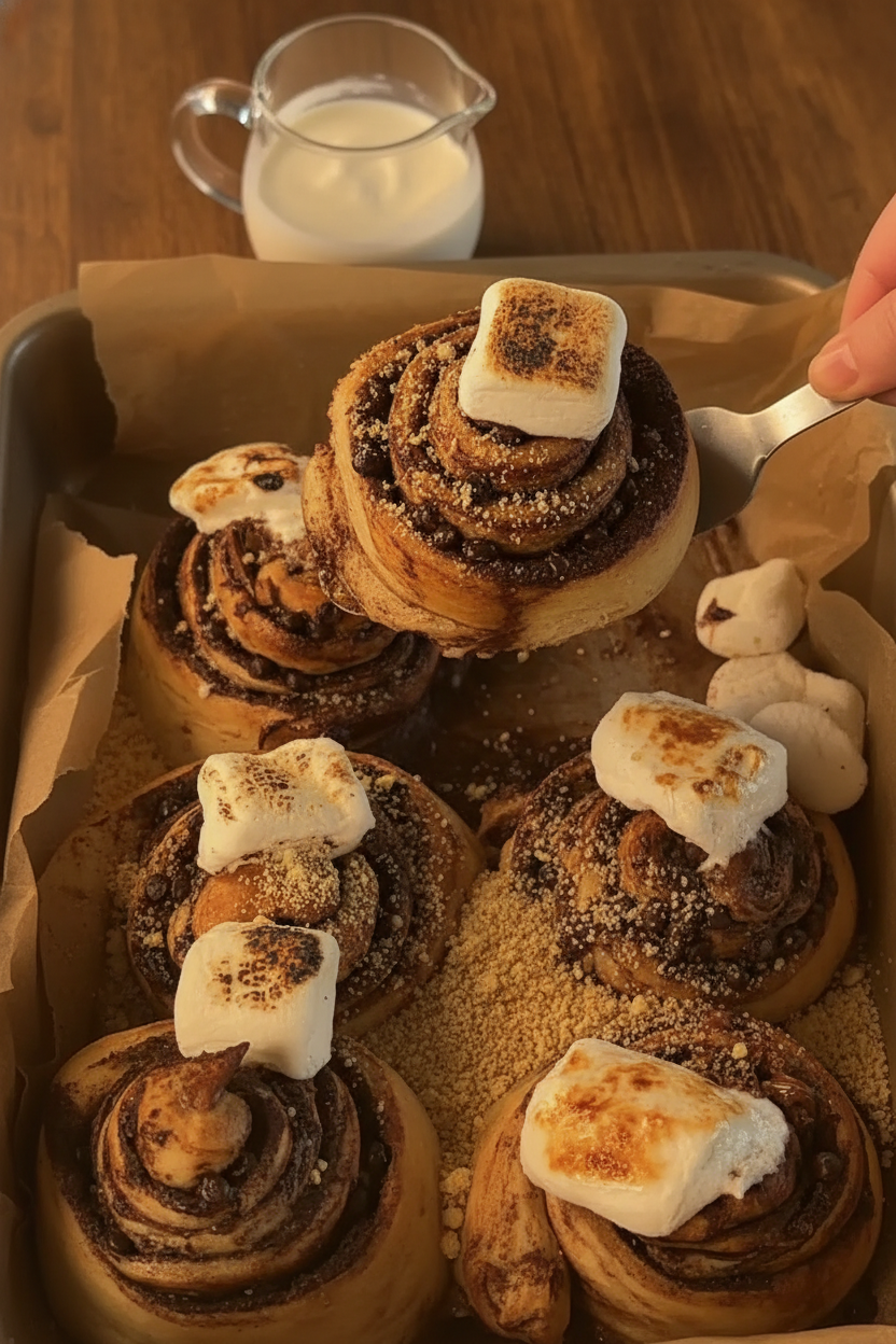 S’mores Cinnamon Rolls